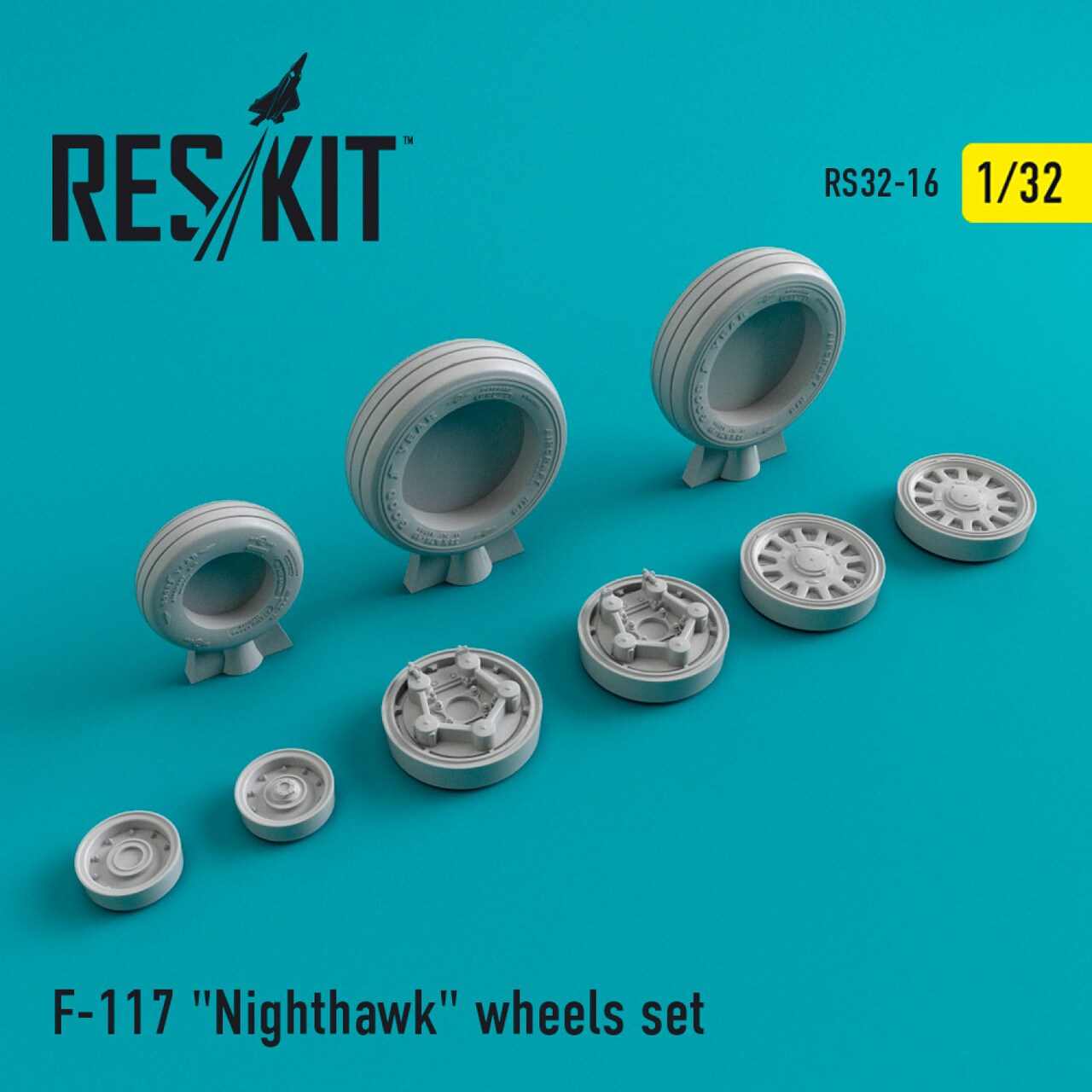 Reskit 1/32 Reskit F-117 "Nighthawk" wheels set (1/32) Detail Part